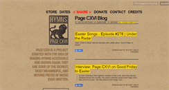 Desktop Screenshot of blog.pagecxvi.com